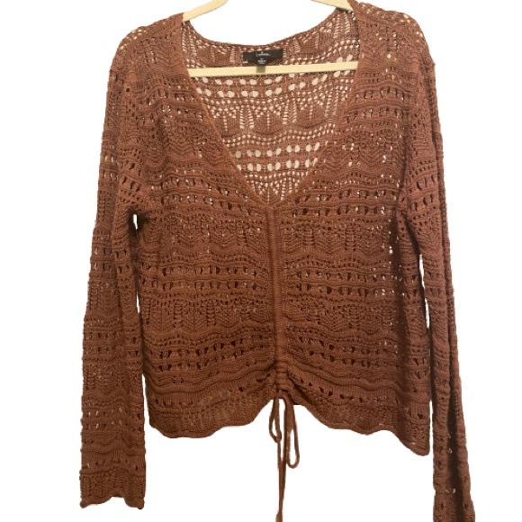 Lulus Sweaters - Soft Trendy Lulus Sweater with Front Tie